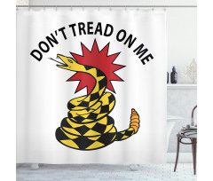 Rattlesnake Warn Shower Curtain