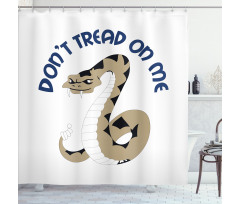 Dangerous Snake Shower Curtain