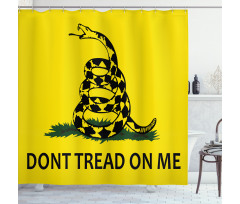 Gadsden Snake Shower Curtain