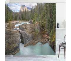 Natural Bridge from Rocks Shower Curtain