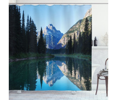 Mountain Reflection on Lake Shower Curtain