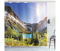 Peaceful Nature Scene Montana Shower Curtain