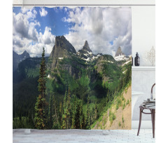 Panoramic Spring Landscape Shower Curtain