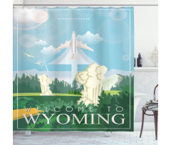 Traveling Equality State Shower Curtain