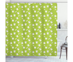 Alcohol Culture Pattern Shower Curtain