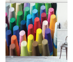 Focused Macro Paint Element Shower Curtain