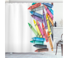 Colorful Painting Crafts Shower Curtain