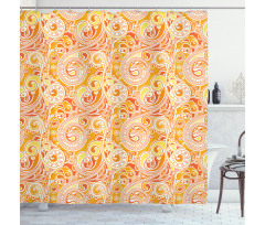 Abstract Swirling Ornates Shower Curtain