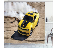 Racer Speedy Sports Car Shower Curtain