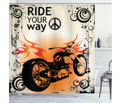 Freedom Theme Sign Shower Curtain