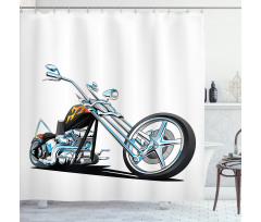 American Motorcycle Sport Shower Curtain