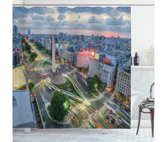 Buenos Aires Urban View Shower Curtain