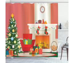 Christmas Essential Room Shower Curtain