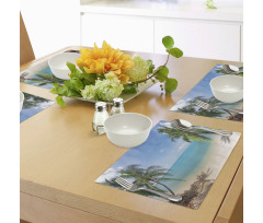 Panoramic View Beach Place Mats