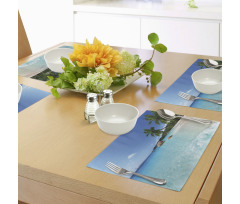 Anse Lazio Beach Surf Place Mats