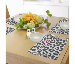 Cheetah Leopard Kiss Place Mats