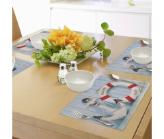 Anchor and Life Buoy Place Mats