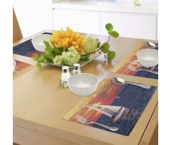 Calm Evening Sailing Place Mats