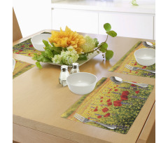 Field with Poppies Farm Place Mats