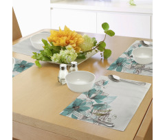 Flowers Buds Leaf Place Mats
