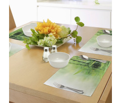 Spa Bamboos Trees Place Mats