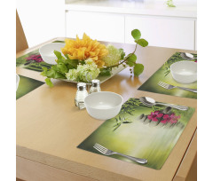 Stones Bamboo Leaves Place Mats