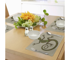 Lizard Pattern Place Mats