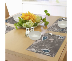 Orienta Swirled Branch Place Mats