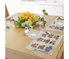 Teddy Bear Kids Design Place Mats