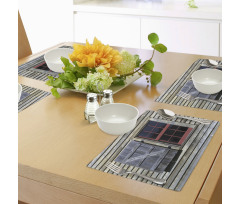 Village Cottage Shutter Place Mats