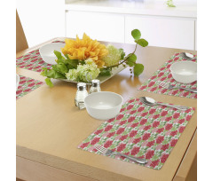 Flowers on Plain Back Place Mats