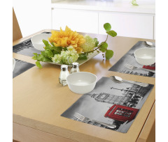 Telephone Booth Big Ben Place Mats