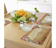 Floral Retro Nostalgic Place Mats