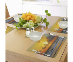 Sunset Beach in Brazil City Place Mats