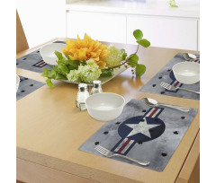 Star on Round Circle Place Mats