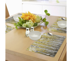 Forest Golden Leaves Place Mats