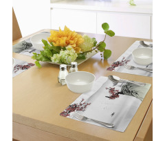 Cherry Blossoms and Boat Place Mats