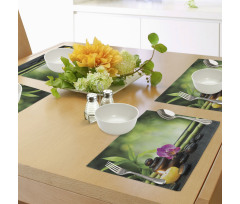 Orchid Bamboo Stems Place Mats