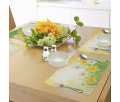 Flower Garden in Summer Place Mats