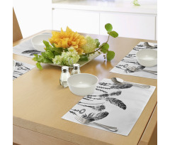 Native Feathers Place Mats