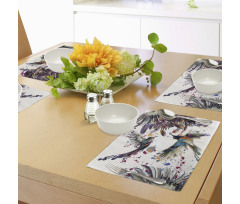 Lily Birds Watercolor Place Mats