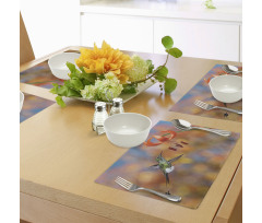 Racket Tail Lily Nectar Place Mats