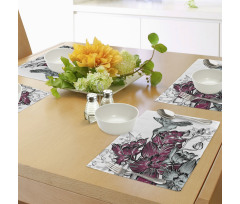 Orchids and Hummingbird Place Mats