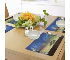 Surreal Sky Field Ombre Place Mats