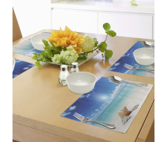 Seashells Tropical Beach Place Mats