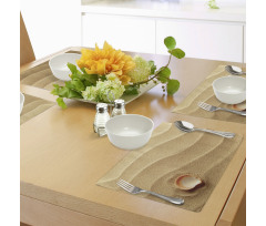 Seashells Yellow Sand Place Mats