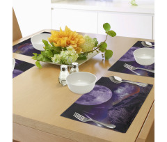 Moon and Asteroids Place Mats