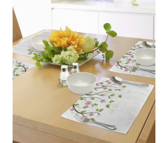 Branch with Flowers Place Mats