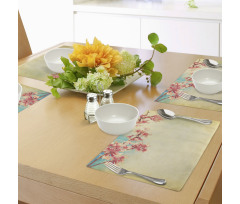 Spring Sakura Vintage Place Mats