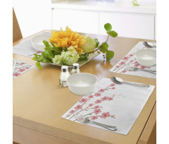 Cherry Blossom Artwork Place Mats